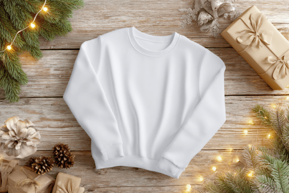 Download Christmas Sweatshirt Flat Lay Mockup - Premium Resources