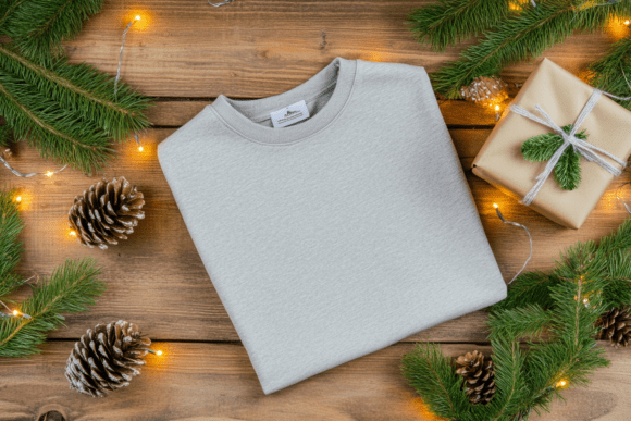 Download Christmas Sweatshirt Flat Lay Mockup - Premium Resources