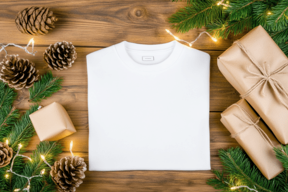 Download Christmas Sweatshirt Flat Lay Mockup - Premium Bundle